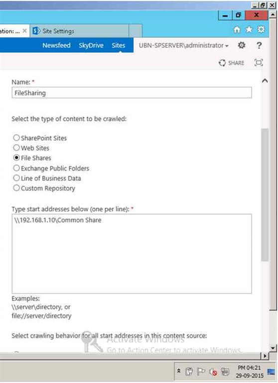 Click New Content Source